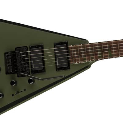 Jackson X SERIES RHOADS RRX24 2023 - Matte Army Drab with Black Bevels image 2