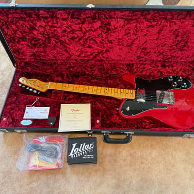 Fender American Vintage "Thin Skin" 1972 Telecaster Custom 2018 - Transparent Crimson Red with Lollar Pickups image 1