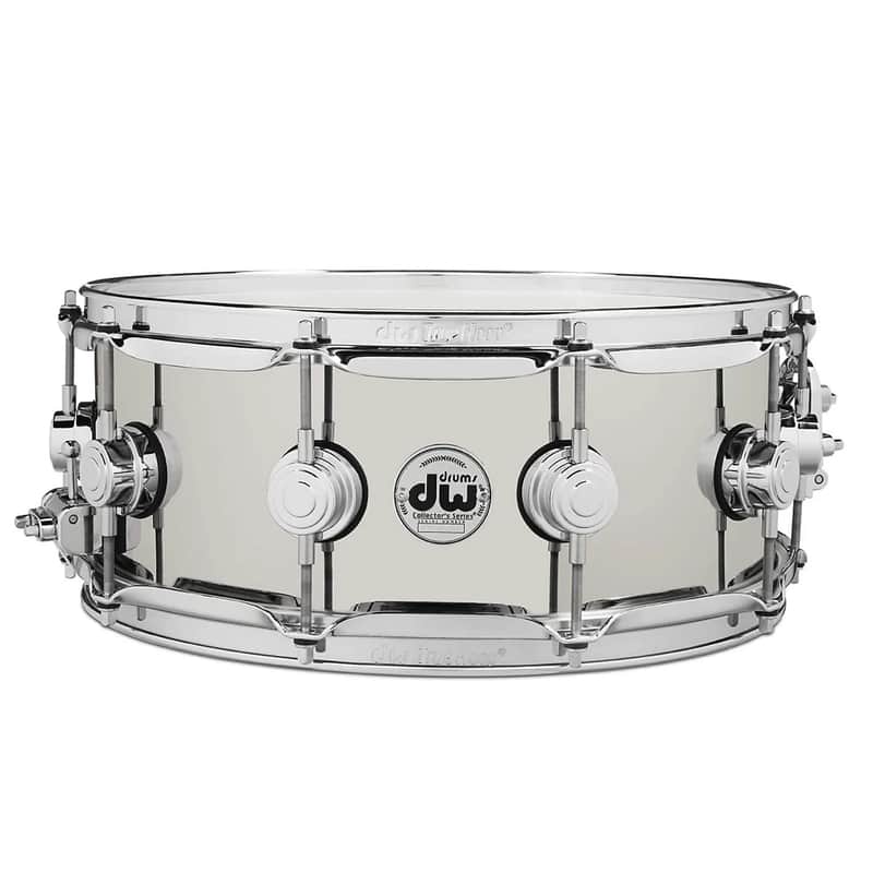 DW Collector's Series Nickel Over Brass 5.5x14" Snare Drum image 1