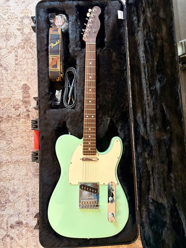 Fender Limited Edition American Professional Telecaster with Rosewood Neck 2017 - 2018 - Surf Green image 1