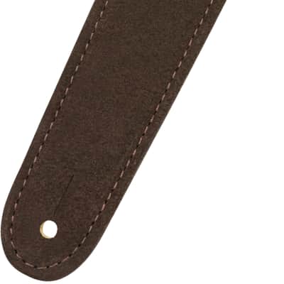 Fender Logo 2" Suede Strap, Brown/Tan, Reversible Guitar Strap #0990691021 image 5