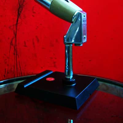 Vintage 1960's Electro-Voice 641 Omnidirectional Dynamic Microphone w Atlas DS-2 model desk stand display prop repair 638 image 8