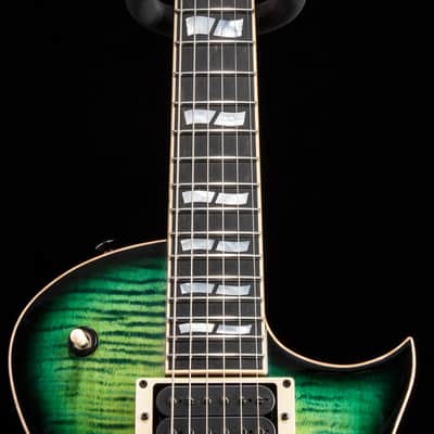 ESP USA Eclipse Flame Maple Dark Lime Sunburst image 9
