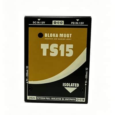 Leeky TS15 Isolated Pedal Power Supply 15 Outputs 9V/12V/15V/18V,price include the import duty for US buyer
