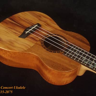 Handmade Concert Ukulele, Solid Taiwania, Pommele, TAIWAN Map, Soft-bag, Bruce Wei UG15-2875 image 4