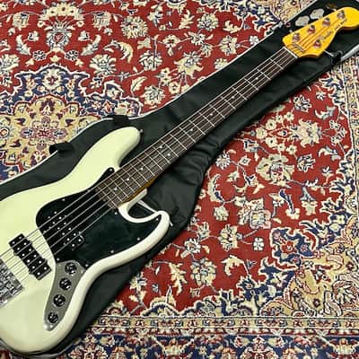 Fender Modern Player Jazz Bass V 2013 - Satin Olympic White image 9