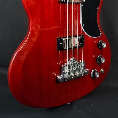 Gibson SG Standard Bass Guitar, Heritage Cherry W/Case image 6