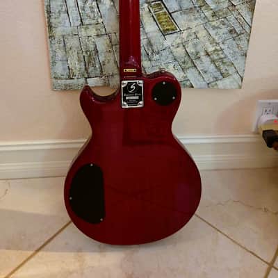 2004 Samick Avion Model AV-1/WR Greg Bennett Design,  Transparent Red image 12