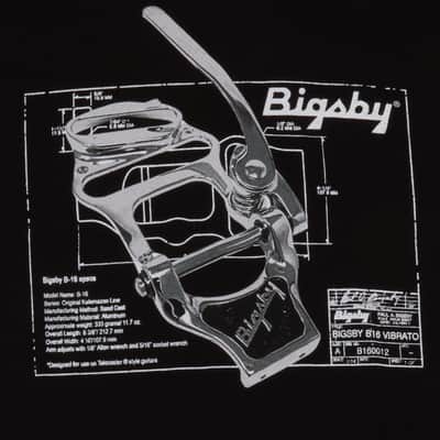 Bigsby B16 Blueprint T-shirt in Black, Size Large - 100% Cotton #1802167606 image 2