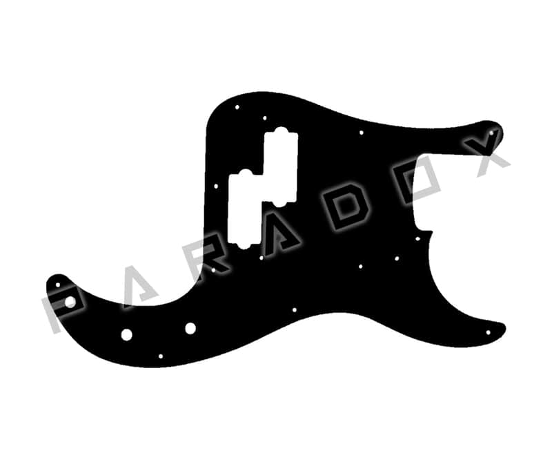 Custom Pickguard For 2000 - 2024 Made in America Fender 1963 Fender Custom Shop Precision Bass Journeyman Relic - Black Acrylic .125" image 1