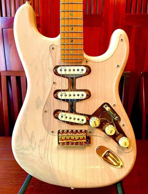 Custom MJT/Fender Vintage Modern 2017 - Light Relic Shell Pink image 1