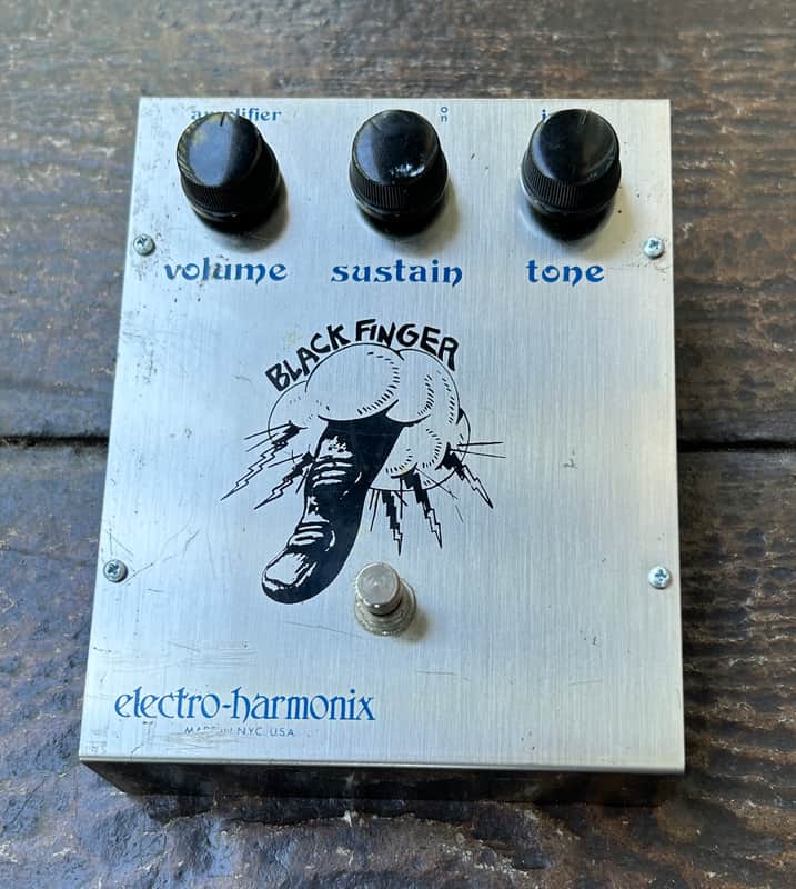 Electro-Harmonix Black Finger Compressor Silver 1977 - Silver image 1