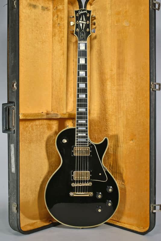 1969 / 70 Gibson Les Paul Custom Black Beauty Vintage Electric Guitar w/OHSC - Very Good