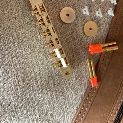 Gibson PBBR-065 Historic Non-Wire ABR-1 Tune-O-Matic Bridge 2025-24K Gold plated image 1