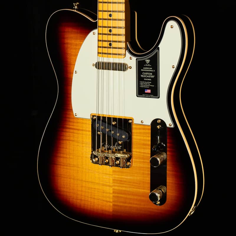 Fender 75th Anniversary American Professional Custom Telecaster Maple Fingerboard 2-Color Sunburst (957) image 1