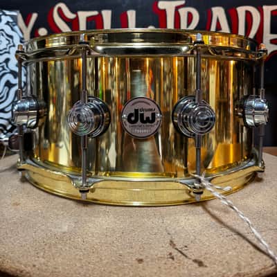 DW Collector's Series Bell Brass 6.5x14" Snare Drum 2010 - Present - Polished Brass with Chrome Hardware image 1