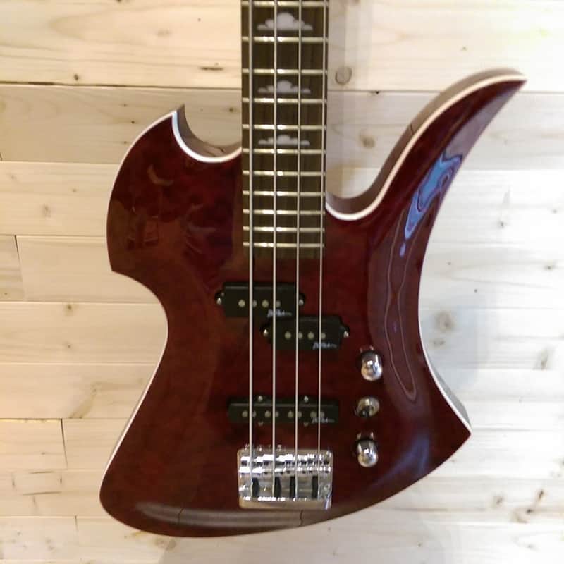 B.C. Rich Bass Mockingbird Masterpiece - Dragon Blood w/ Quilted