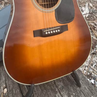 1978 Martin D-28 “shade top” sunburst with original case image 6