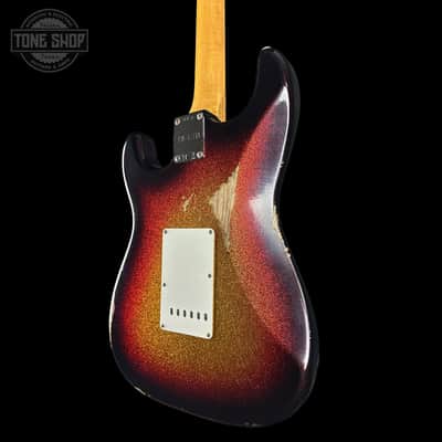 Fender Custom Shop 1963 Stratocaster Relic 3 Tone Sunburst Sparkle w/case TSLTD6OF10 image 7