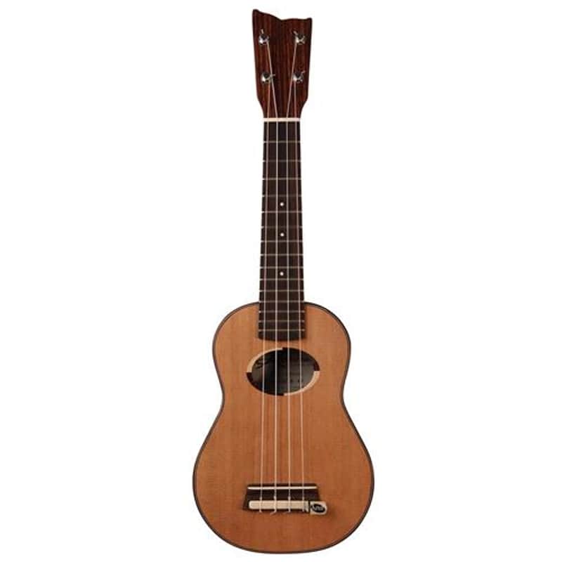 Kremona Coco Soprano 4-String Ukulele with Hardshell Case, 18 Frets, Rosewood Fingerboard, Solid Cedar Top, Solid Rosewood Back & Sides, Matte image 1