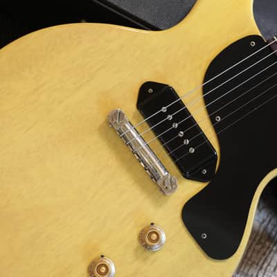 2005 Gibson Custom Shop Les Paul Jr Double Cut 1958 Reissue Electric Guitar TV Yellow VOS + COA OHSC image 5