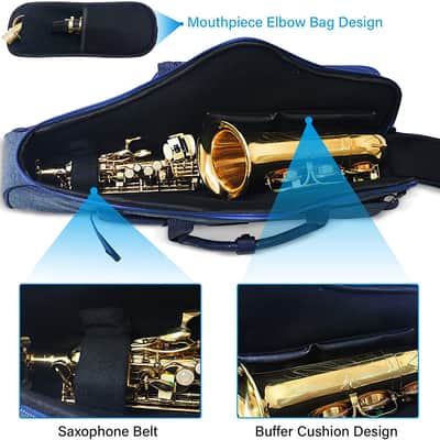 Shohery Alto Saxophone Gig Bag - Blue 2026 image 3