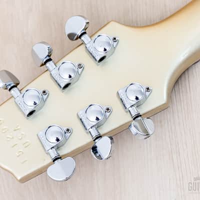 2001 Hamer USA Artist Semi-Hollow Guitar Silver Sparkle w/ Seymour Duncan '59 SH-1, Case image 5