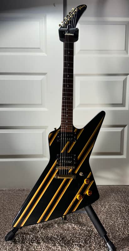 Gibson 1984 Designer Series Explorer- Ebony with Design image 1