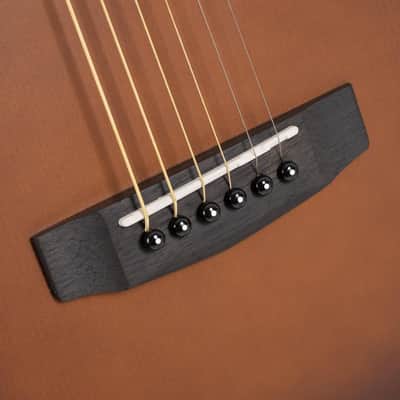 Cort Earth Series Go Hyvibe Acoustic Electric Guitar 2020's - Open Pore Brown Burst image 9