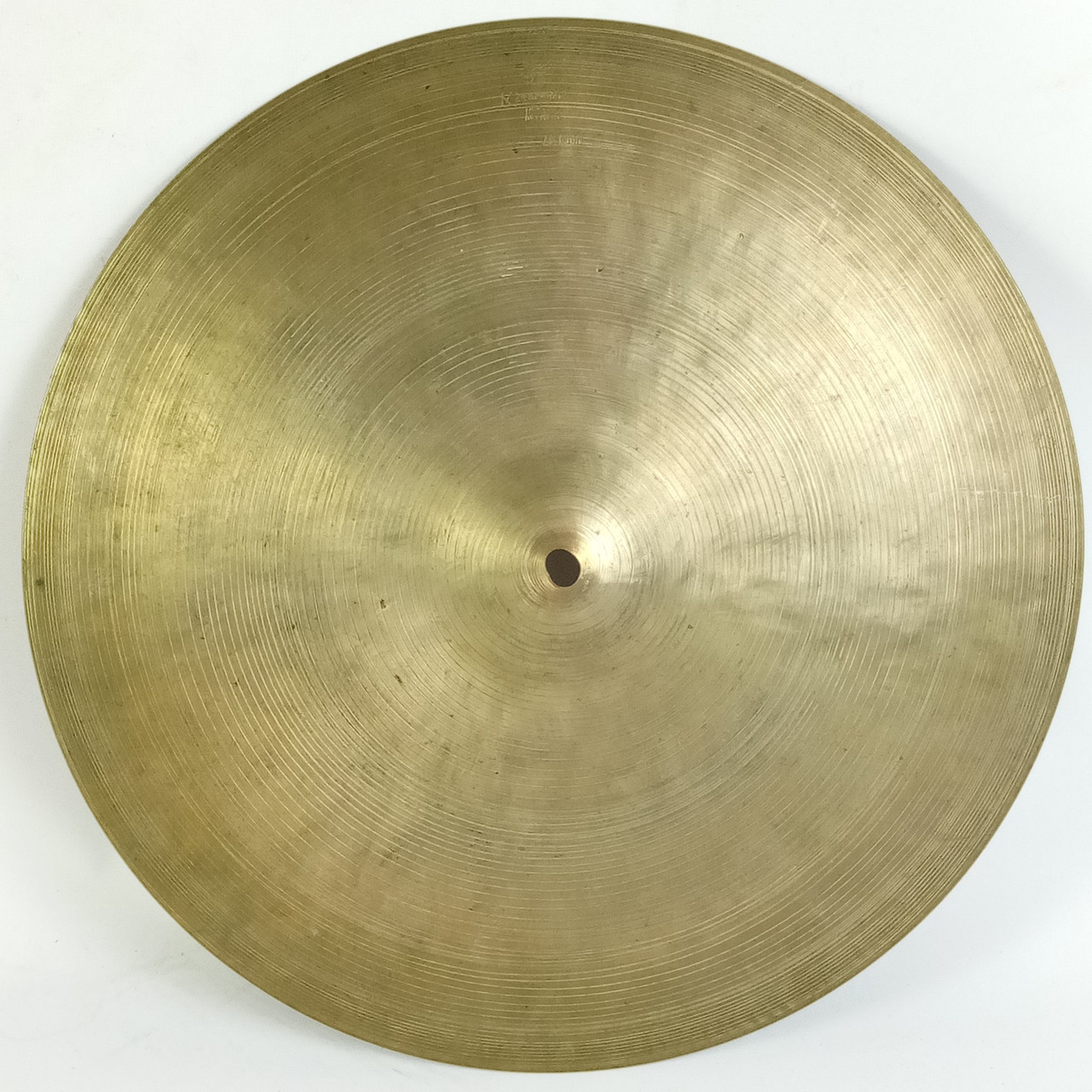 Zildjian Istanbul K 14" 716g Paper-Thin Hi-Hat Cymbal Old Stamp 3B Hand Hammered — main photograph