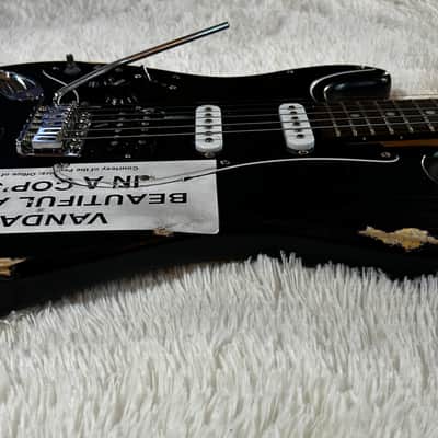 Kurt Cobain Vandalism Strat - Left Handed Custom Built Replica With Hard Shell Case image 8