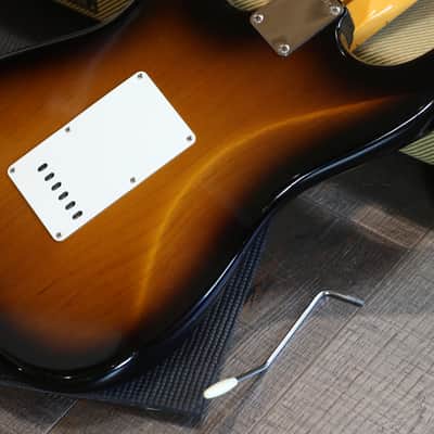 Minty! 2023 Fender American Vintage II '57 Stratocaster Electric Guitar Sunburst + COA OHSC image 17