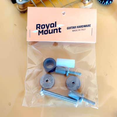 Gibson AGED soft brass thumbwheels and posts adapters for ABR-1 bridge MK3 Les Paul Royal Mount 2026 - Nickel AGED image 1