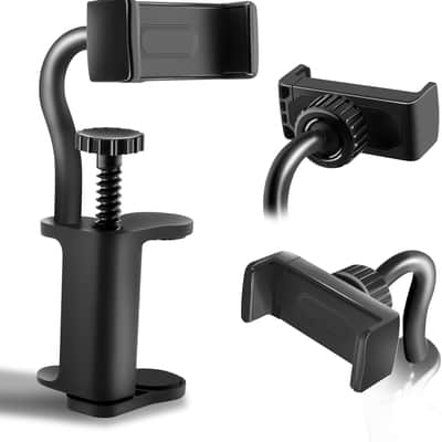 Guitar Phone Holder - Adjustable & Rotatable Guitar Mount for Guitars/Ukulele, Universal Smartphone Compatibility, Ideal for Teaching Videos, Live Streaming & Recording image 2