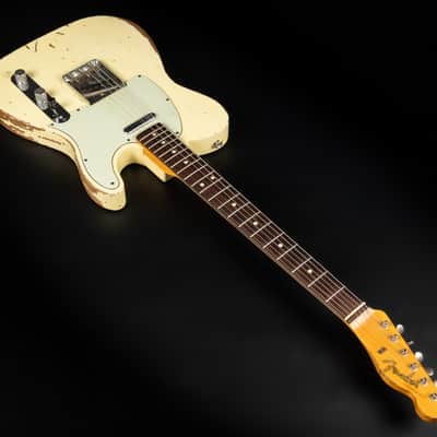Fender Custom Shop '64 Reissue L-Series Telecaster RW Heavy Relic - Vintage White | USA 1964 Josefina Campos Handwound Pickups 3.39kg | CoA OHSC image 7