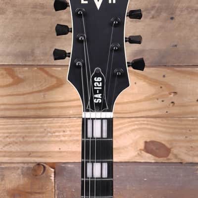 EVH SA-126 Special Semi-Hollow Electric Guitar Stealth Black w/  Case image 6