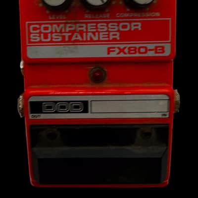 DOD Compressor Sustainer FX80B 1985 - 1996 - Red X6696 image 1