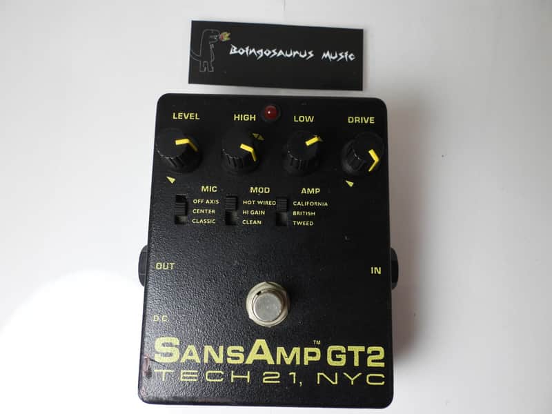 Tech 21 Sansamp GT2 Amp Modeler Overdrive Effects Pedal Free USA Shipping image 1