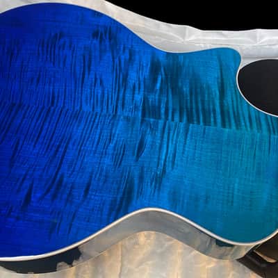 NEW ! Taylor 614ce Custom Acoustic-Electric Guitar - Natural Top - Blue Fade Back and Sides - AAAAA Flamed Maple - Authorized Dealer - G05925 - 4.9lbs image 8