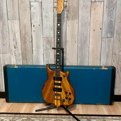 1979 Alembic Series 1, 4 String Bass, Stunning Natural Zebra Wood, LED Fret Lights, Very Nice Bass ! image 18