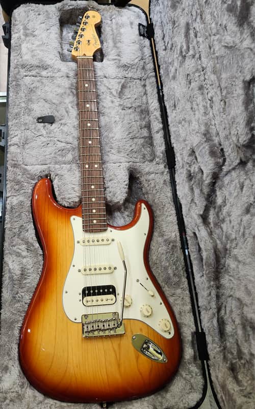 Fender American Professional Stratocaster HSS Shawbucker with Maple Fretboard 2017 - 2019 - Sienna Sunburst image 1