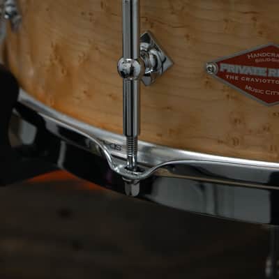 Craviotto 4.5x14" Private Reserve Birdseye Maple Snare Drum image 3
