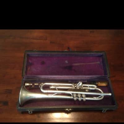 Elkhart 1920s Silver Elkhart Indiana Trumpet 1920s Silver/Satin Silver image 7