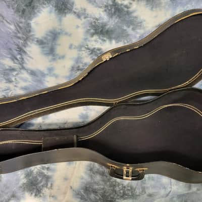 1960's Kay Musical Note Faux Tiger Stripe Parlor Student Guitar Pro Setup Original Soft Shell Case image 13