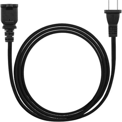 5 Core 2-Prong Male-Female Extension Power Cord 12ft Cable, 30 Pieces Outlet Extension Cable Cord image 2