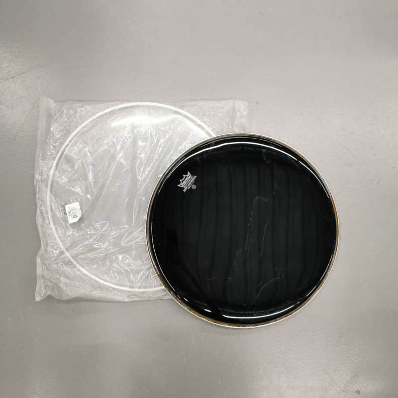 Remo Drum Head - 16'' Black & Clear, Kit of 2 image 1