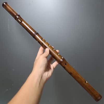 Handcrafted H’mong Bamboo Flute – Vietnamese Bawu Flute – Key C/D | Pro Sound, Vietnamese Artisan Quality, Smoked Bamboo - 8 Holes image 1