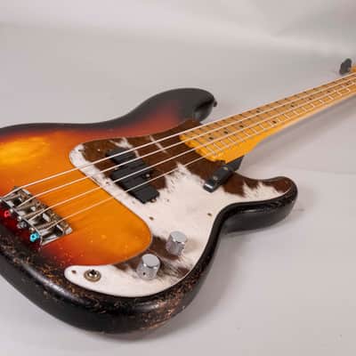 Fender Custom Shop 59 Precision Bass 2025 - MN Relic 3 Tone Sunburst image 10