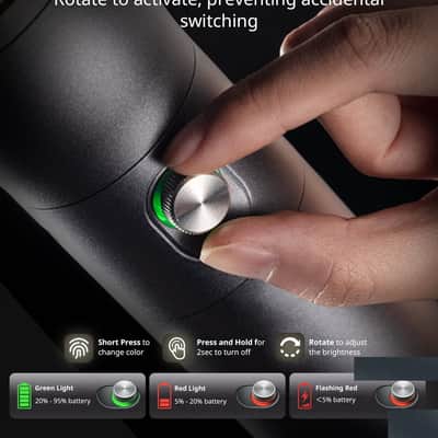 RGB LED Photography Flashlight, 7500mAh Aluminum Alloy Patterned Ambient Light, 4 Color Fill Light with 20 Patterned Light Filters, Perfect for Photo image 3