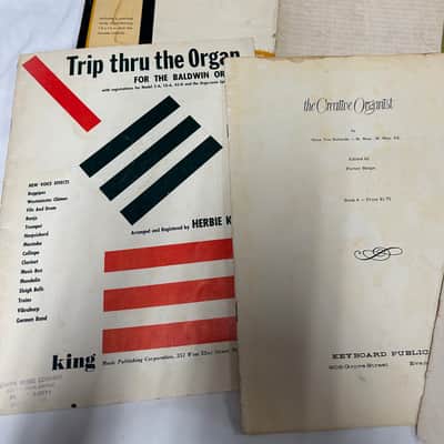 Lot of 17 Old Vintage Organ Books & Sheet Music Creative Organist, Moonlight Cocktails, Solo, Modern image 3